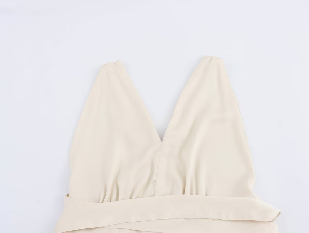 's Backless Cross-Strap Cutout Dress