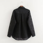 Women's And Lace Stitching Shirt