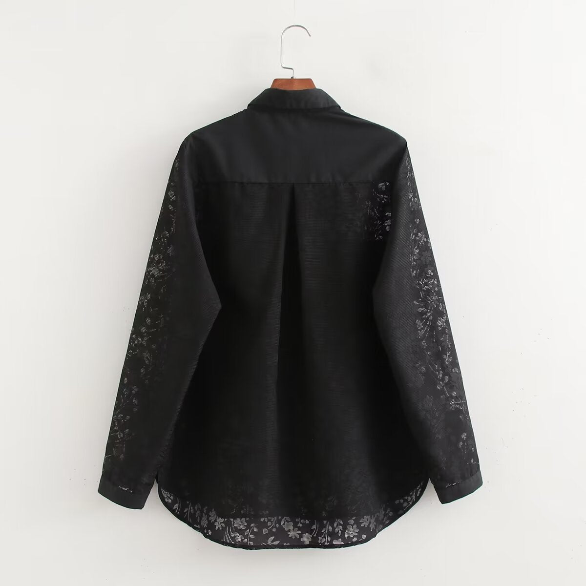 Women's And Lace Stitching Shirt