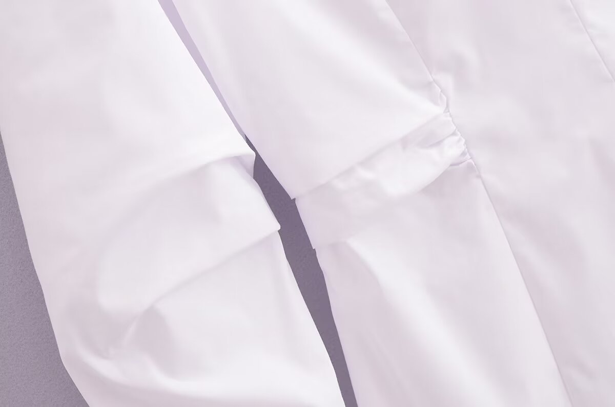 Women's Long Sleeve Loose Shirt White Shirt