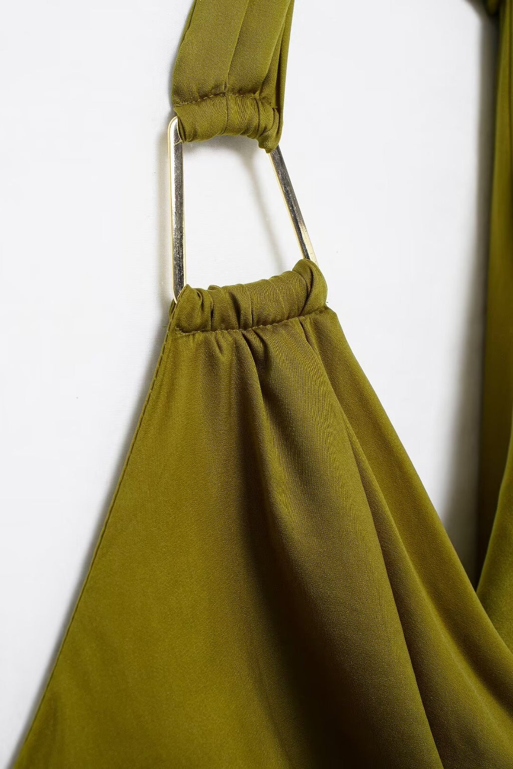 Silk Satin Texture Midi Satin Casual Solid-Color Sleeveless Drape