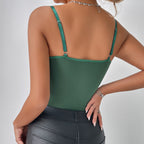 Floral Lace Boned Corset Jumpsuit for Women