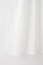 Summer Fresh Simple Linen Embroidery V-Neck Short Sleeve Dress