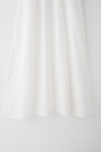 Summer Fresh Simple Linen Embroidery V-Neck Short Sleeve Dress