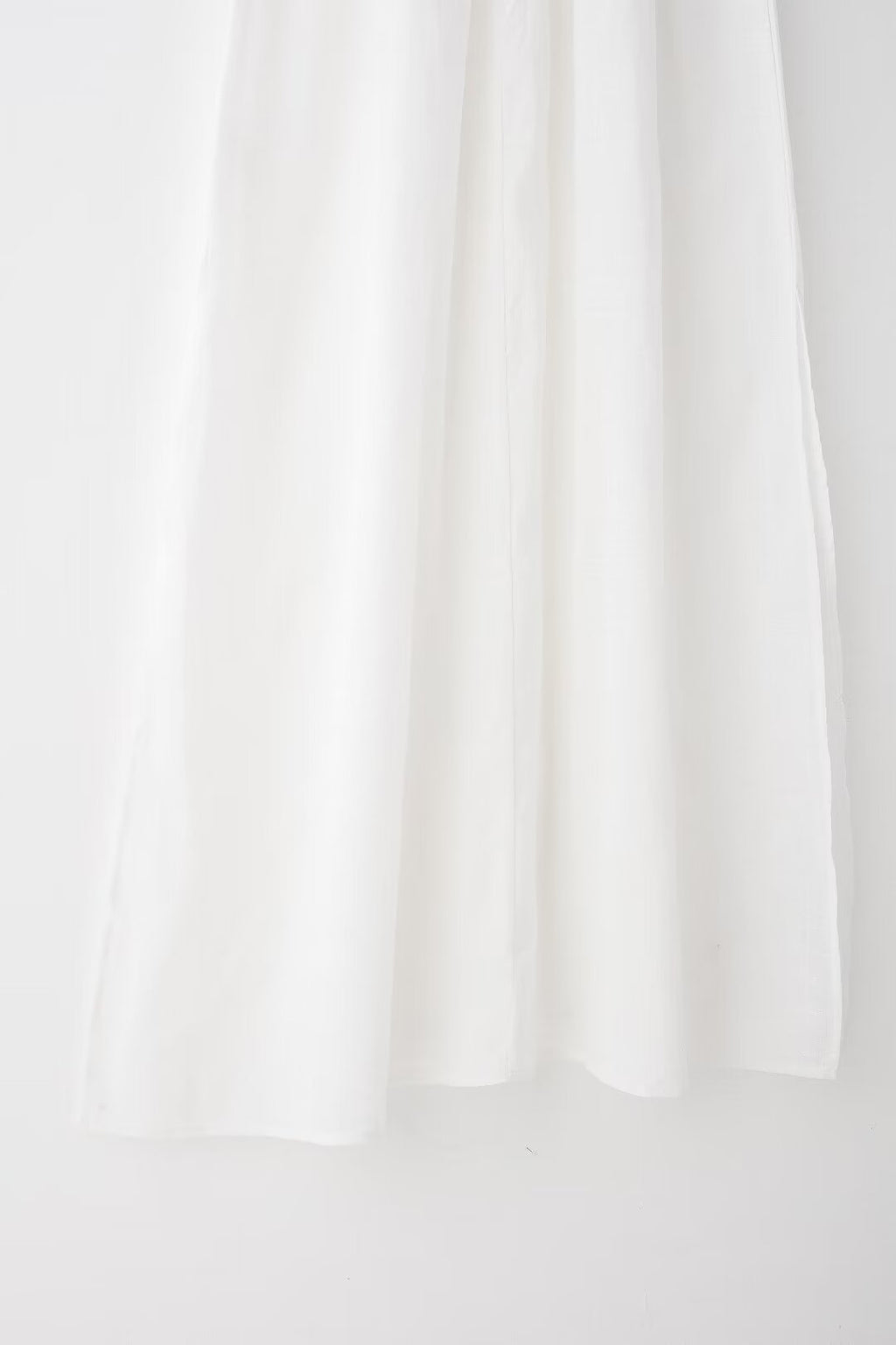 Summer Fresh Simple Linen Embroidery V-Neck Short Sleeve Dress