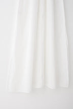 Summer Fresh Simple Linen Embroidery V-Neck Short Sleeve Dress