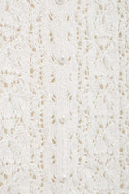 Women’s White Button Front Jacquard Knit Jacket