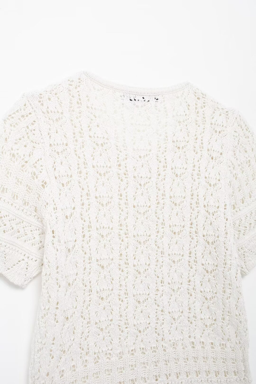 Women’s White Button Front Jacquard Knit Jacket