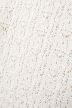 Women’s White Button Front Jacquard Knit Jacket