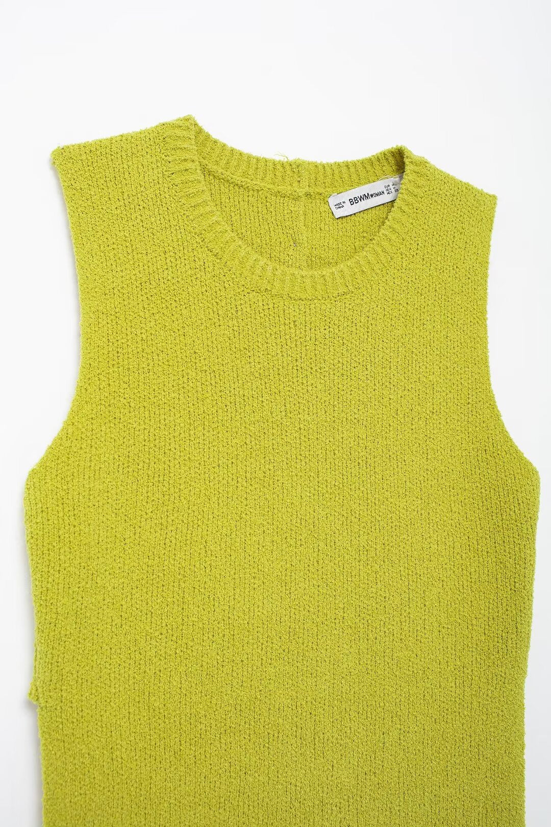 's Back Button Plain Stitch Top