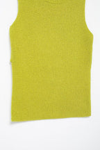 's Back Button Plain Stitch Top