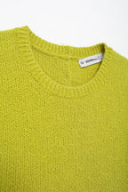 's Back Button Plain Stitch Top