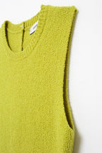 's Back Button Plain Stitch Top