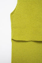 's Back Button Plain Stitch Top