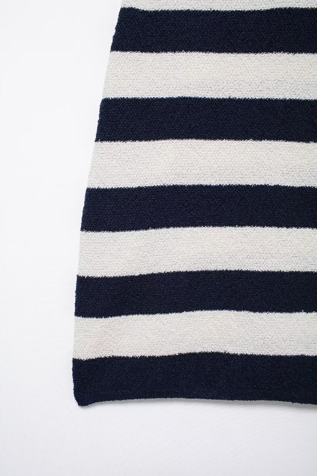 Button-Front Collared Knit Dress