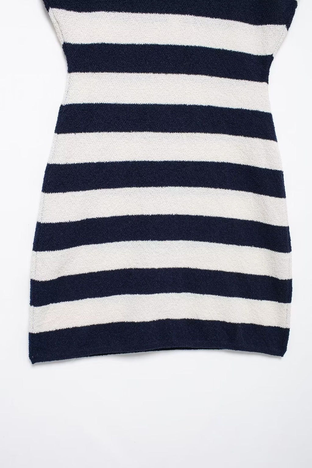 Button-Front Collared Knit Dress