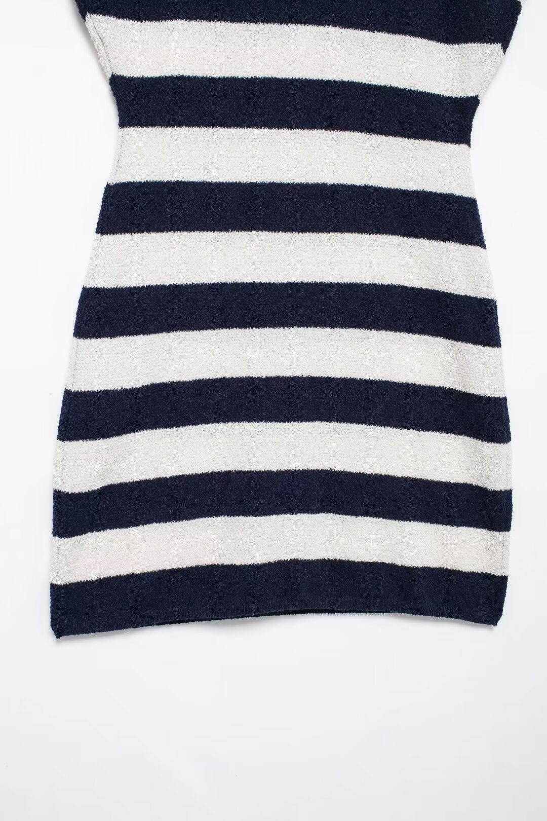 Button-Front Collared Knit Dress