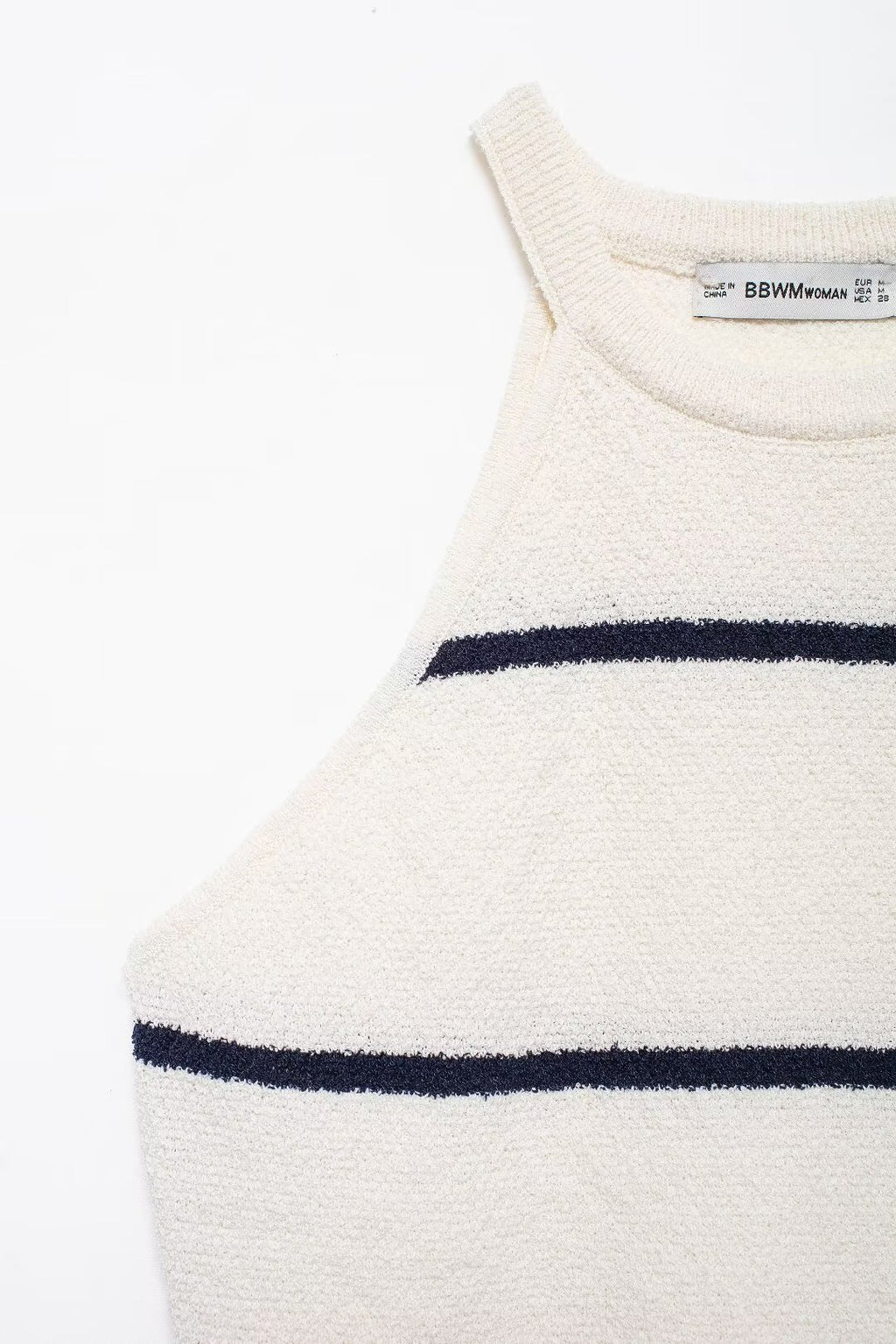 Women's Summer Diagonal Cut Knitted Camisole Striped Pants