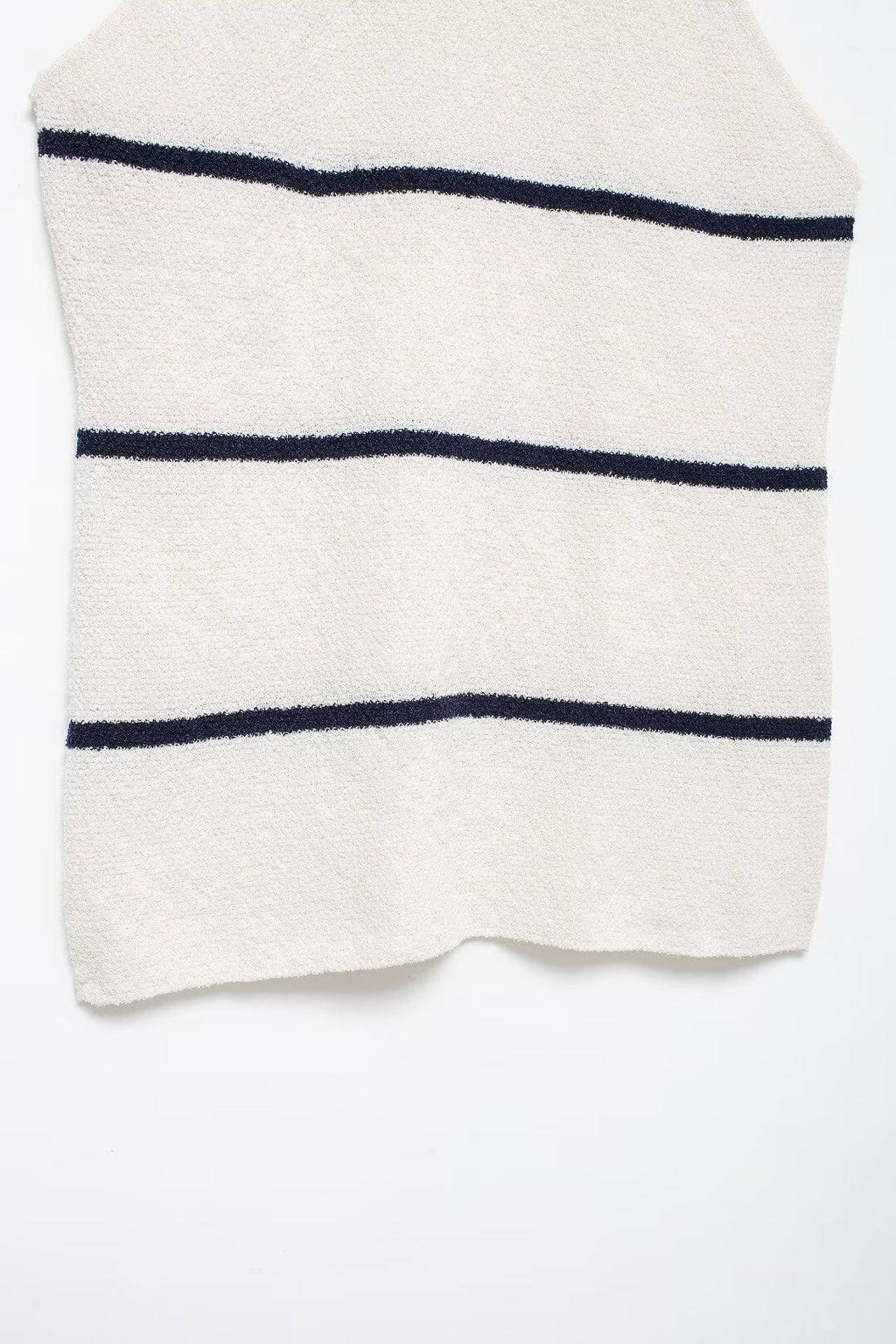 Women's Summer Diagonal Cut Knitted Camisole Striped Pants