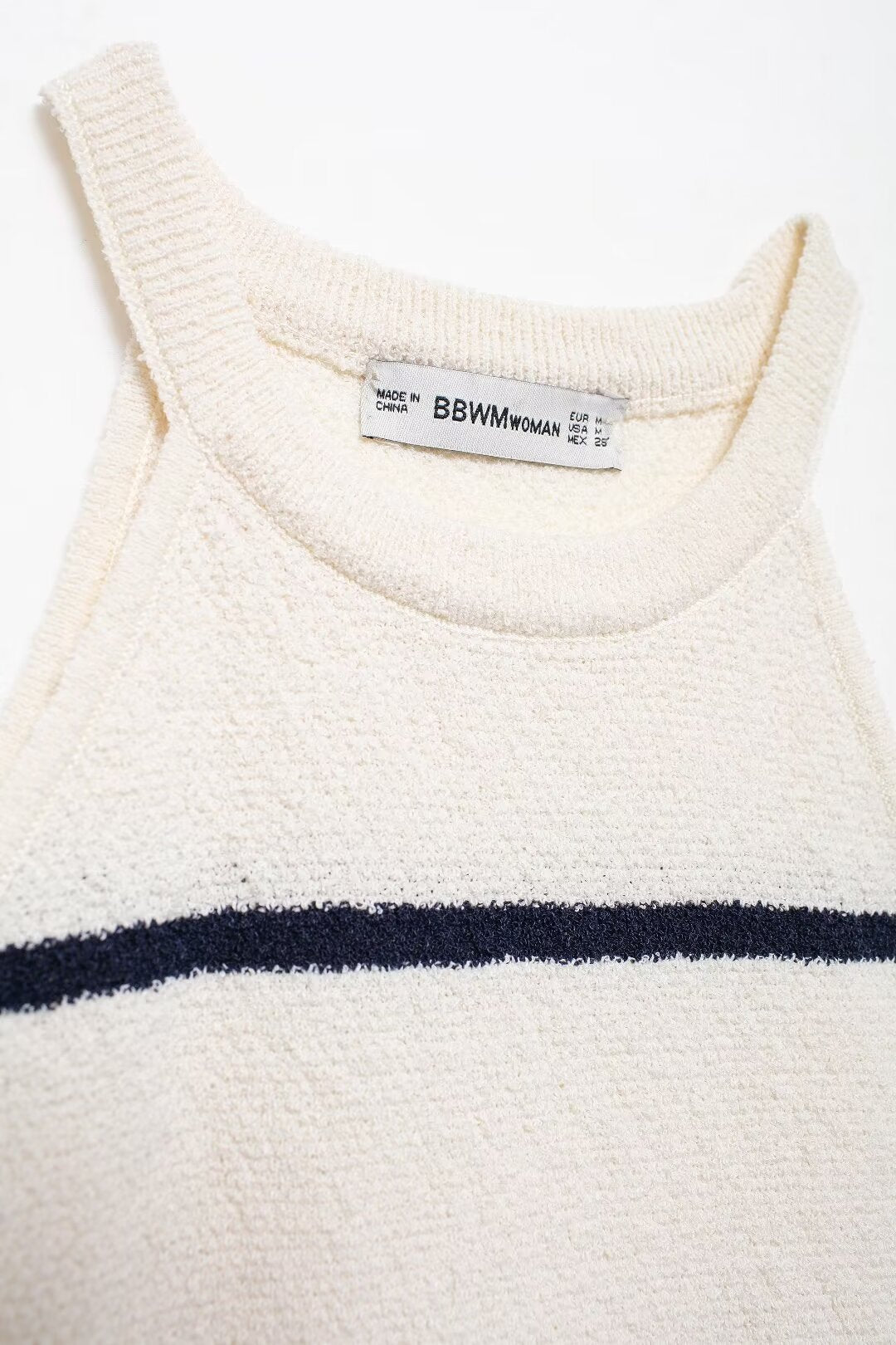 Women's Summer Diagonal Cut Knitted Camisole Striped Pants