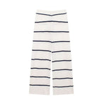 Women's Summer Diagonal Cut Knitted Camisole Striped Pants
