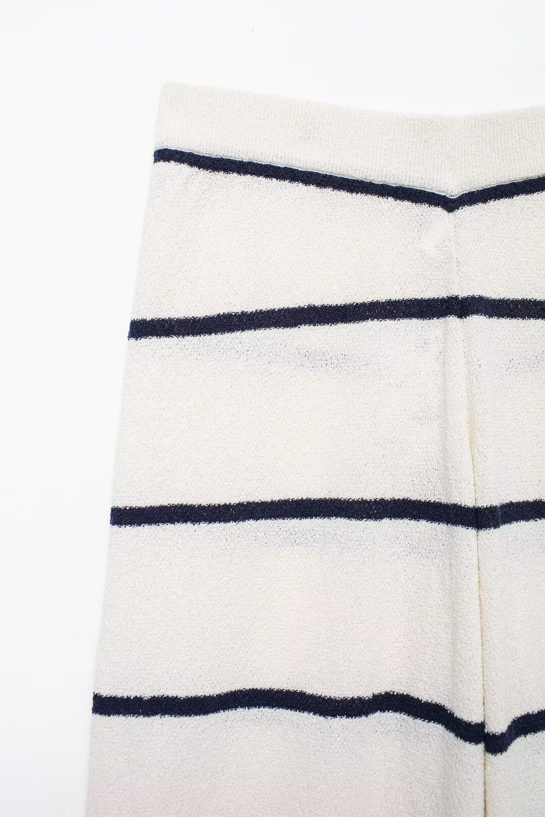 Women's Summer Diagonal Cut Knitted Camisole Striped Pants