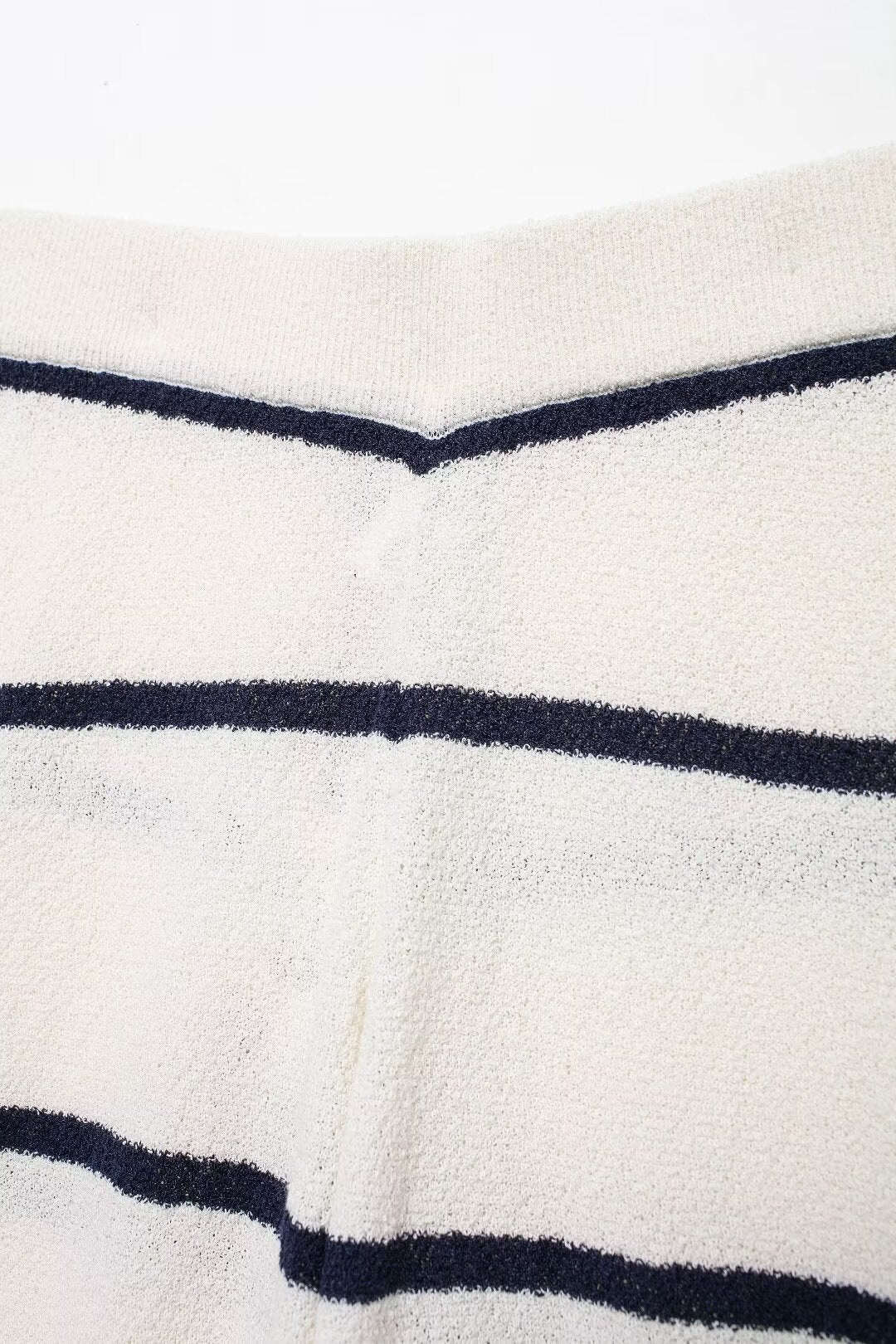 Women's Summer Diagonal Cut Knitted Camisole Striped Pants