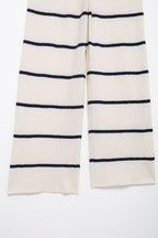 Women's Summer Diagonal Cut Knitted Camisole Striped Pants