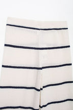 Women's Summer Diagonal Cut Knitted Camisole Striped Pants