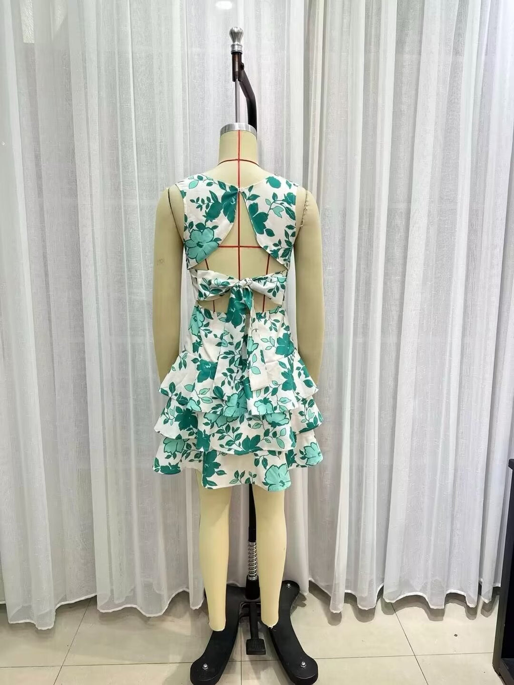 Women's Summer Wind Women Back Lace Up Dress Picture Color Personality Street