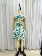 Women's Summer Wind Women Back Lace Up Dress Picture Color Personality Street
