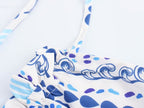 Women's Holiday Halterneck Printed Dress
