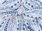 Women's Holiday Halterneck Printed Dress