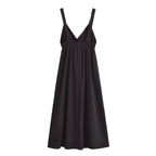 Beaded V-Neck Sleeveless Dress