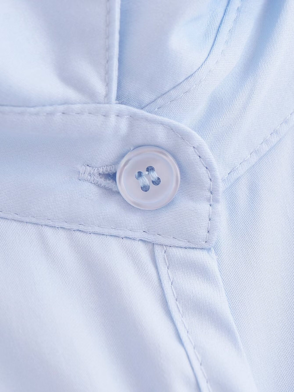 Women's Summer Women Clothing Stylish Simple Bowknot Decoration Poplin Shirt