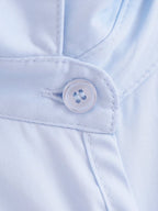 Women's Summer Women Clothing Stylish Simple Bowknot Decoration Poplin Shirt