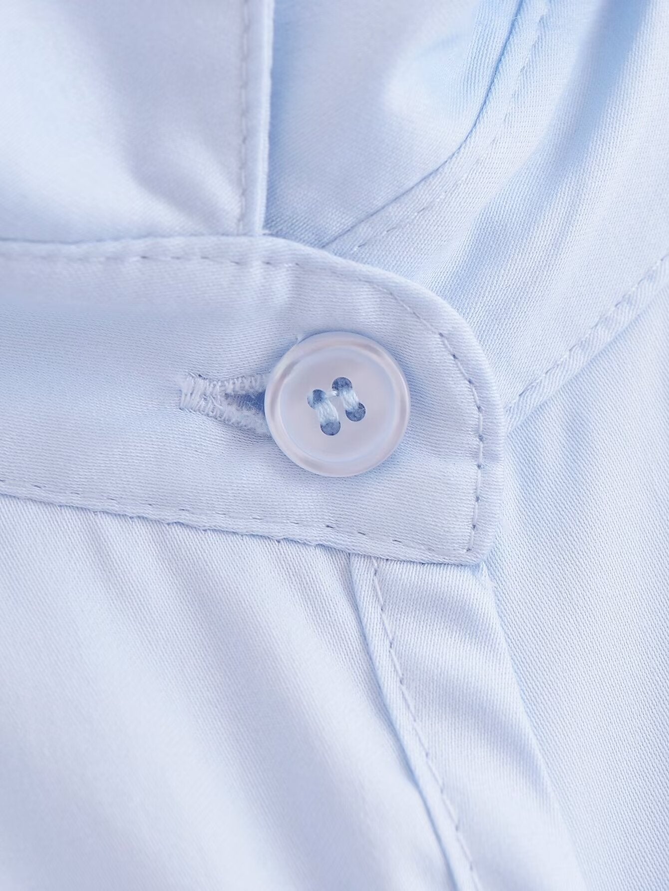 Women's Summer Women Clothing Stylish Simple Bowknot Decoration Poplin Shirt