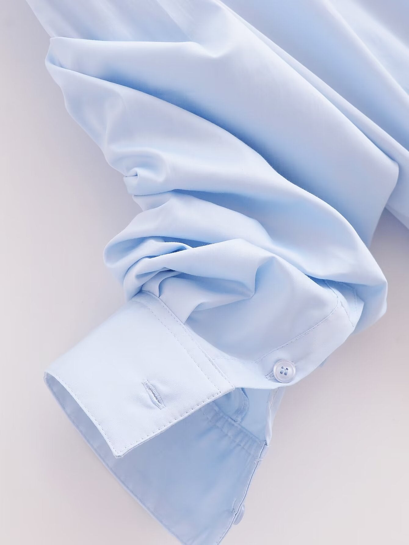 Women's Summer Women Clothing Stylish Simple Bowknot Decoration Poplin Shirt