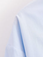 Women's Summer Women Clothing Stylish Simple Bowknot Decoration Poplin Shirt