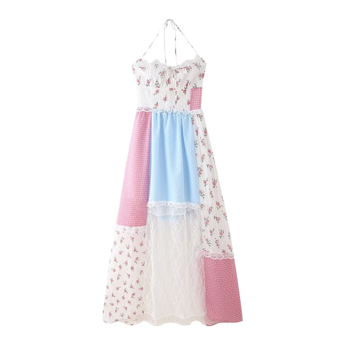 Floral Halter Maxi Dress