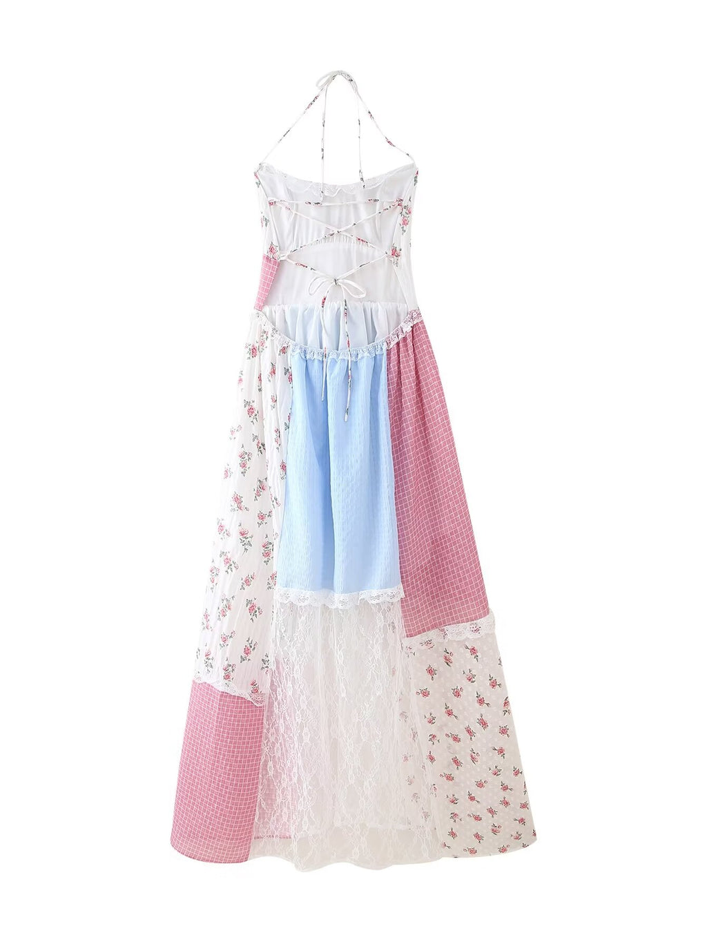 Floral Halter Maxi Dress