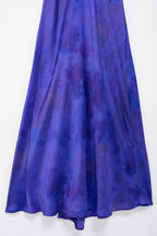 Printed Satin Cowl-Neck Dress