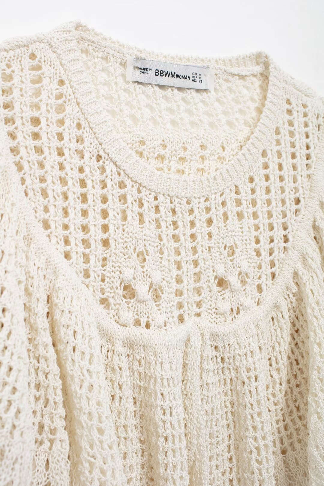 Women’s Ivory Ruched Knit Short Sleeve Top