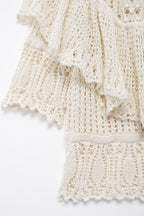 Women’s Ivory Ruched Knit Short Sleeve Top