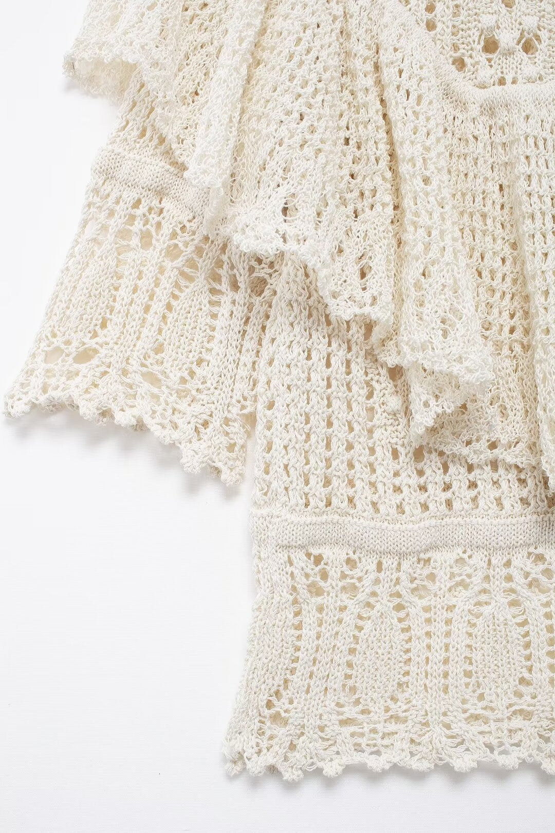 Women’s Ivory Ruched Knit Short Sleeve Top