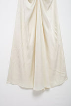 Solid-Color Pleated Midi Dress