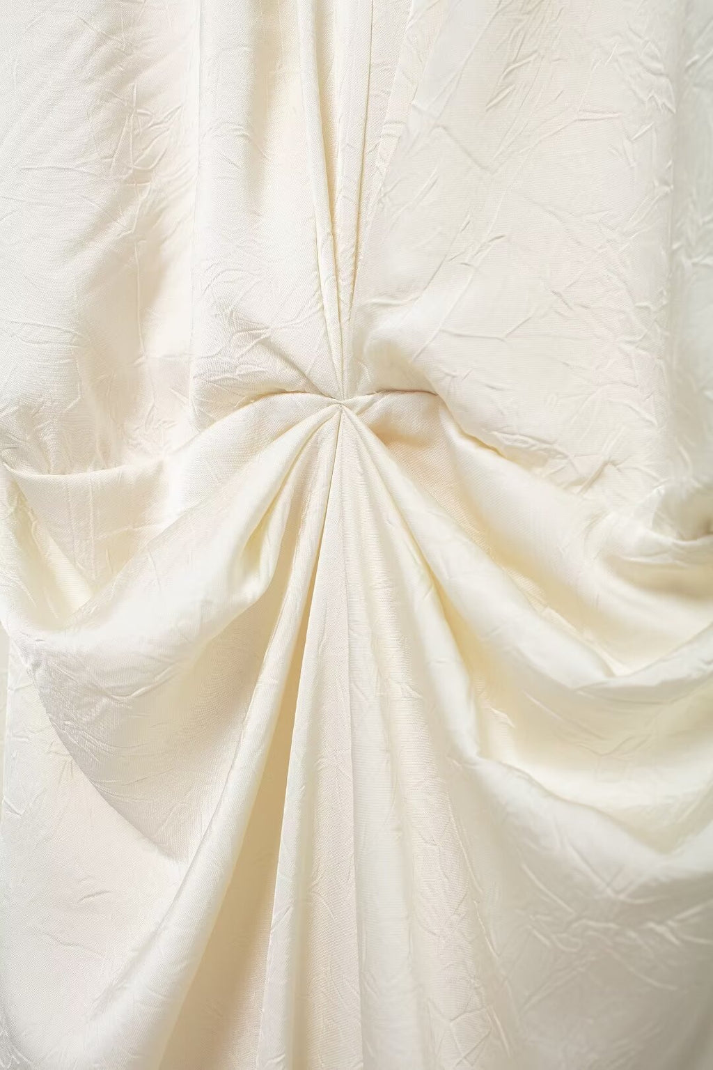 Solid-Color Pleated Midi Dress