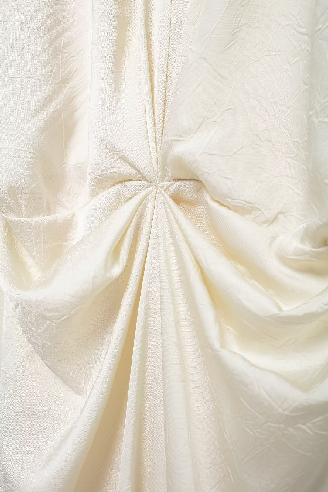 Solid-Color Pleated Midi Dress