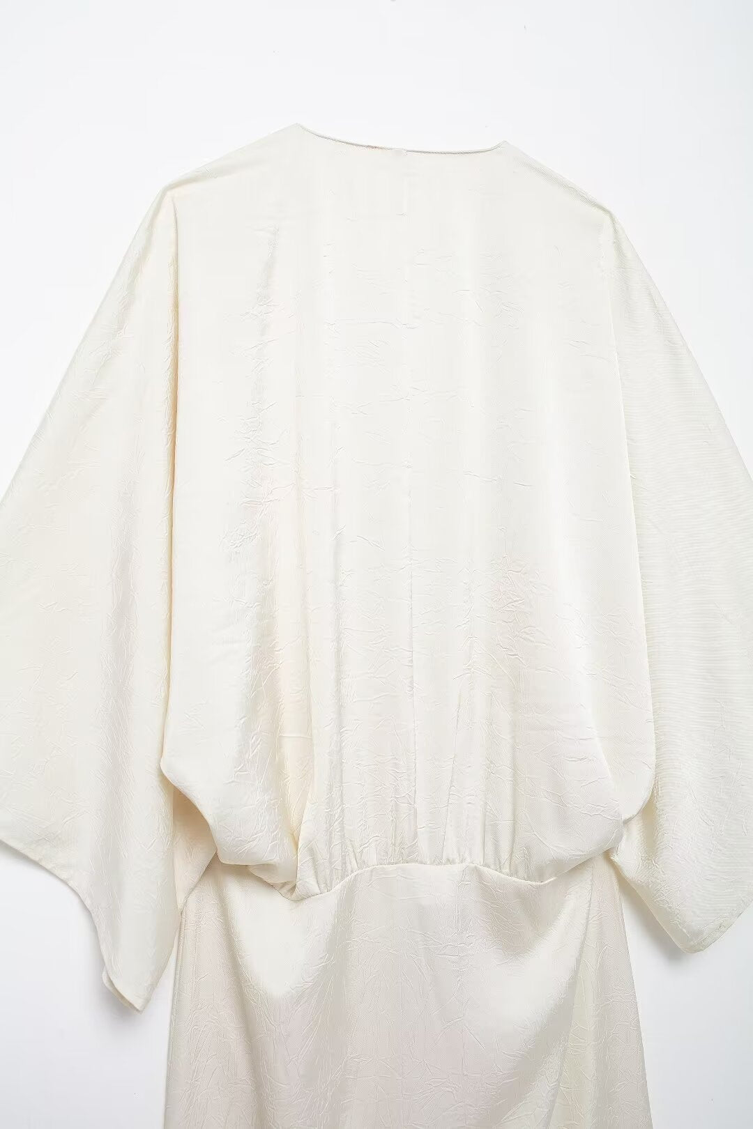 Solid-Color Pleated Midi Dress