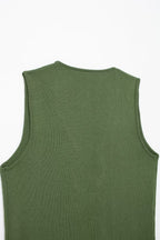 Women's Summer Simple Sleeveless Slimming Top and Skirt Two-Piece Set